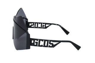 Gcds Gd0002 Unisex Black Shield Sunglasses