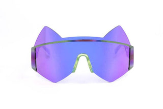 Gcds Gd0002 Unisex Violet Shield Sunglasses
