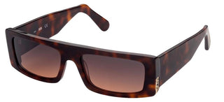 GCDS GD0009 unisex Havana Geometric Sunglasses