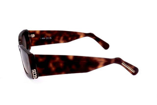 Gcds Gd0016 Women Havana Geometric Sunglasses