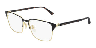 Gucci GG0756O men Havana Squared Eyeglasses