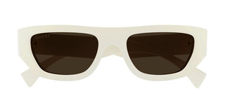 Gucci GG1134S men White Geometric Sunglasses