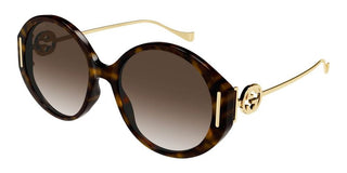 Gucci GG1202S women Havana Round Sunglasses