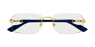 Gucci GG1221O men Blue Squared Eyeglasses