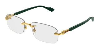 Gucci GG1221O men Green Squared Eyeglasses