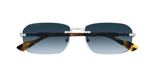 Gucci GG1221S men Havana Geometric Sunglasses