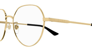 Gucci GG1232OA men Gold Round Eyeglasses
