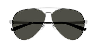 Gucci GG1288SA men Silver Oversize Sunglasses