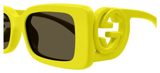 Gucci GG1325S women Yellow Rectangle Sunglasses