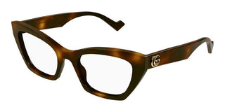 Gucci GG1334O women Havana Squared Eyeglasses