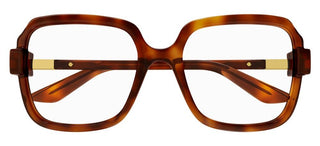 Gucci GG1433O women Havana Squared Eyeglasses