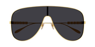 Gucci GG1436S women Gold Shield Sunglasses