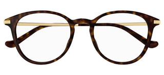 Gucci GG1466OA unisex Havana Round Eyeglasses