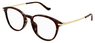 Gucci GG1466OA unisex Havana Round Eyeglasses
