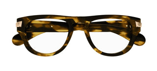 Gucci GG1519O men Havana Round Eyeglasses