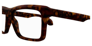 Gucci GG1573O men Havana Squared Eyeglasses