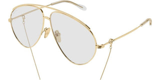 Gucci GG1654S women Gold Pilot Sunglasses