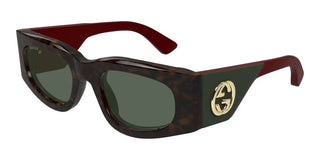 Gucci Gg1664s Women Havana Squared Sunglasses