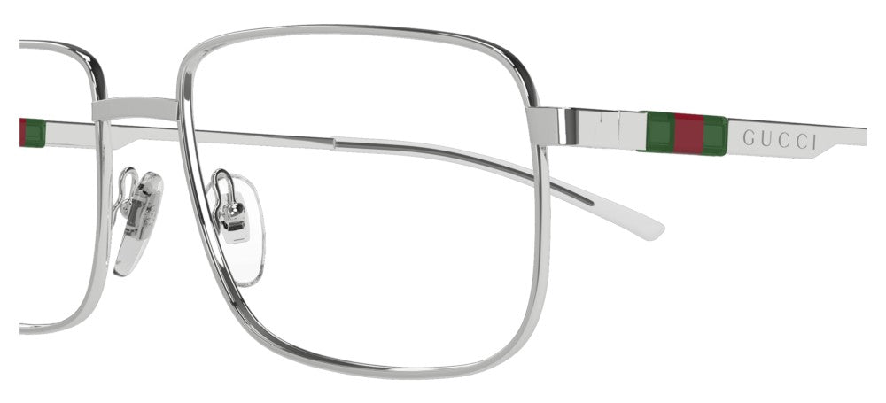 Gucci GG1678O men Silver Rectangle Eyeglasses – Otticanet USA