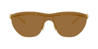 Gucci Gg1700s Women Gold Shield Sunglasses