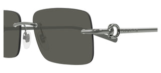 Gucci Gg1703s Men Ruthenium Squared Sunglasses