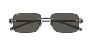 Gucci Gg1703s Men Ruthenium Squared Sunglasses