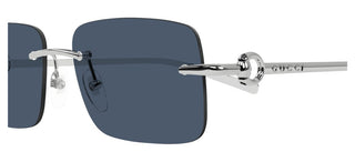 Gucci Gg1703s Men Silver Squared Sunglasses