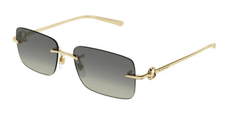 Gucci Gg1703s Men Gold Squared Sunglasses