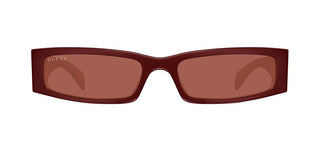Gucci Gg1778s Men Red Rectangle Sunglasses