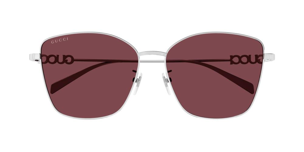 サングラス GUCCI Woman Sunglasses Silver GG1805SA 004 Gucci Gg1805sa Women Silver Butterfly Sunglasses – Otticanet USA