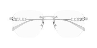 Gucci GG1806O women Silver Squared Eyeglasses