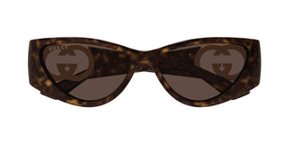 Gucci Gg1824s Women Havana Cat Eye Sunglasses