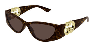 Gucci Gg1824s Women Havana Cat Eye Sunglasses