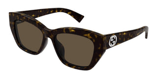 Gucci Gg1844sa Women Havana Cat Eye Sunglasses