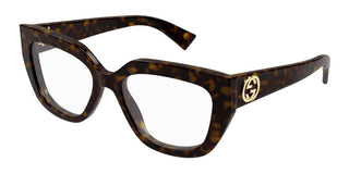 Gucci GG1847O women Havana Squared Eyeglasses