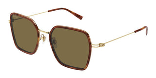 Gucci Gg1850sa Women Havana Squared Sunglasses