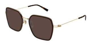 Gucci Gg1850sa Women Brown Squared Sunglasses