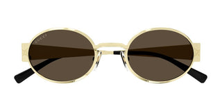 Gucci Gg1854s Men Gold Round Sunglasses