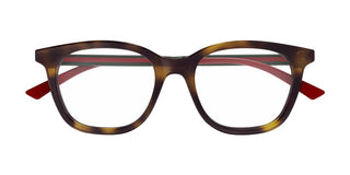 Gucci GG1864O women Havana Squared Eyeglasses