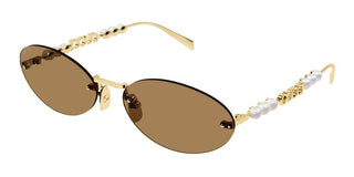 Gucci Gg1922s Women Gold Round Sunglasses