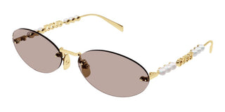 Gucci Gg1922s Women Gold Round Sunglasses