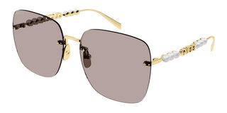 Gucci Gg1923sa Women Gold Squared Sunglasses