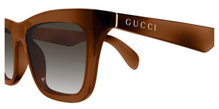 Gucci GG1933S men Havana Squared Sunglasses