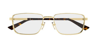 Gucci GG1964O men Gold Squared Eyeglasses