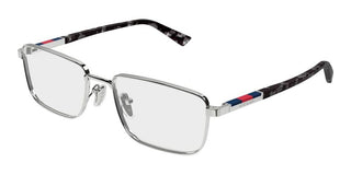 Gucci GG1964O men Ruthenium Squared Eyeglasses