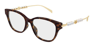 Gucci GG1972OA women Havana Round Eyeglasses