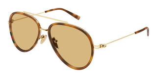Gucci GG1981S men Havana Pilot Sunglasses