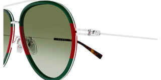 Gucci GG1981S men Green Pilot Sunglasses
