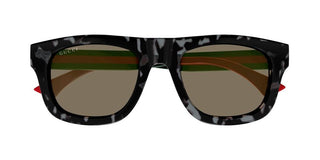 Gucci GG1991S men Havana Squared Sunglasses