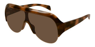 Gucci GG2023S women Havana Shield Sunglasses